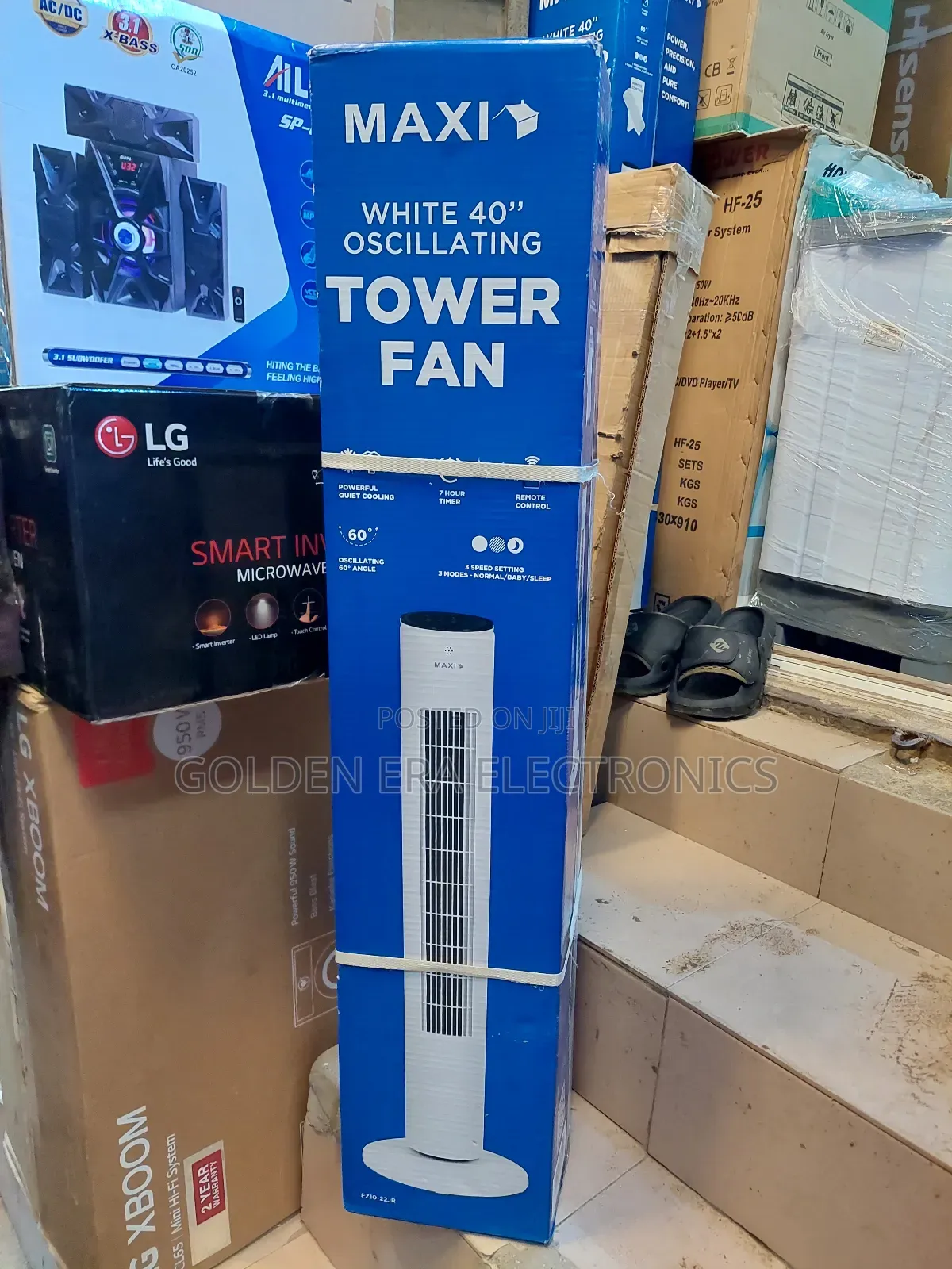 White 40inches Maxi Tower Fan