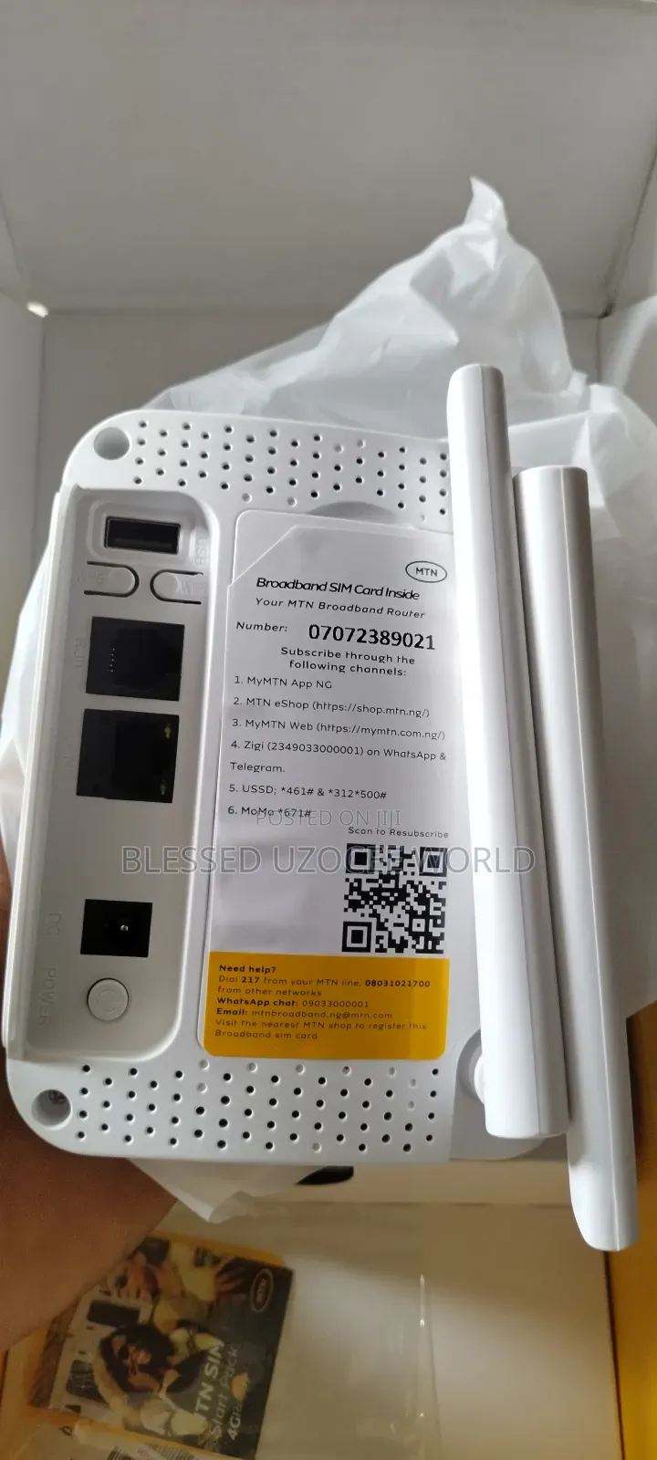 4g Lte Universal Sim MTN Broadband ZLT Cat 4 Router+Mini Ups
