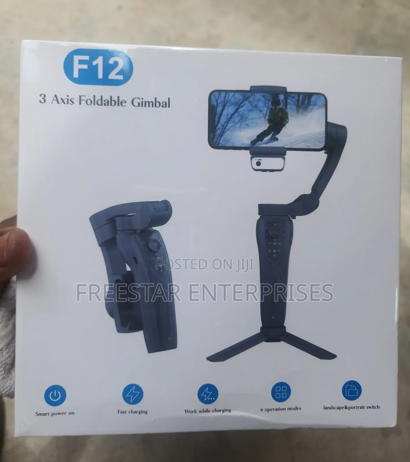 F12 3 Axis Foldable Gimbal. F12 Gimbal.
