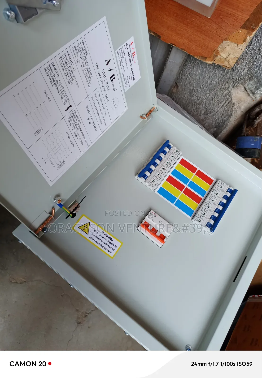 D4 3phase French Rage Distribution Board