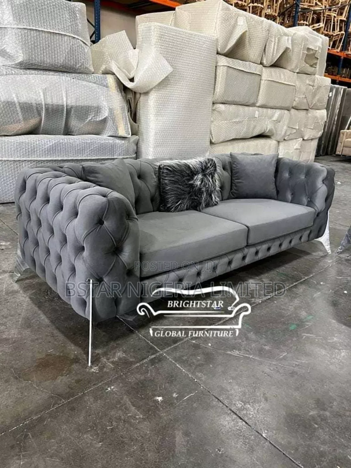 Classic Chesterfield Velvet Sofa