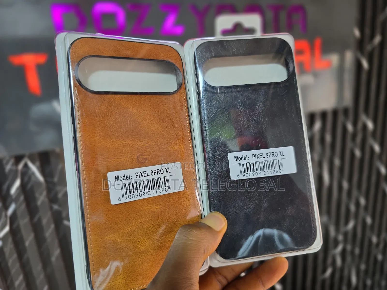 Google Pixel 9 Pro Xl Leather Cover Case Black