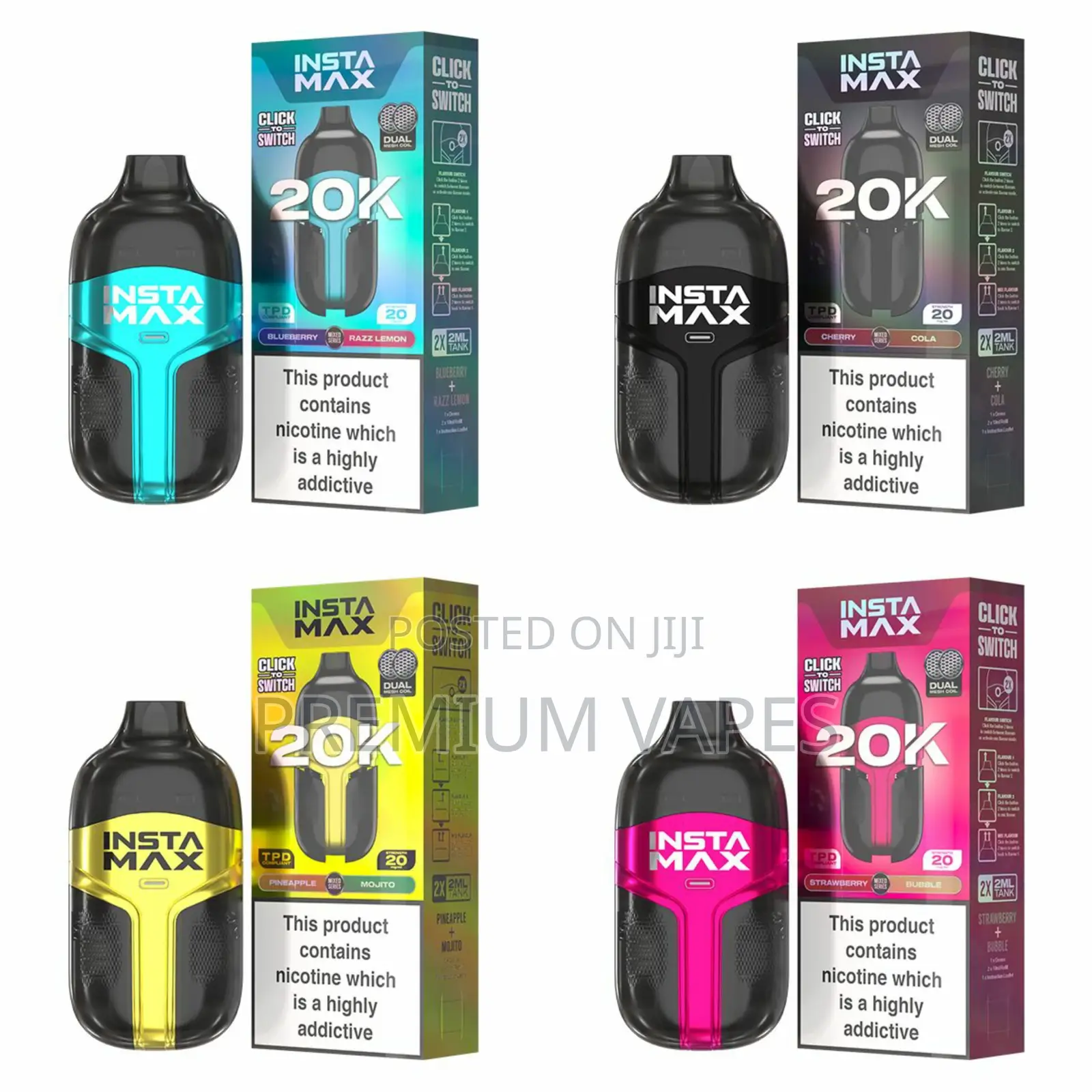 20mg Insta Max Puffs
