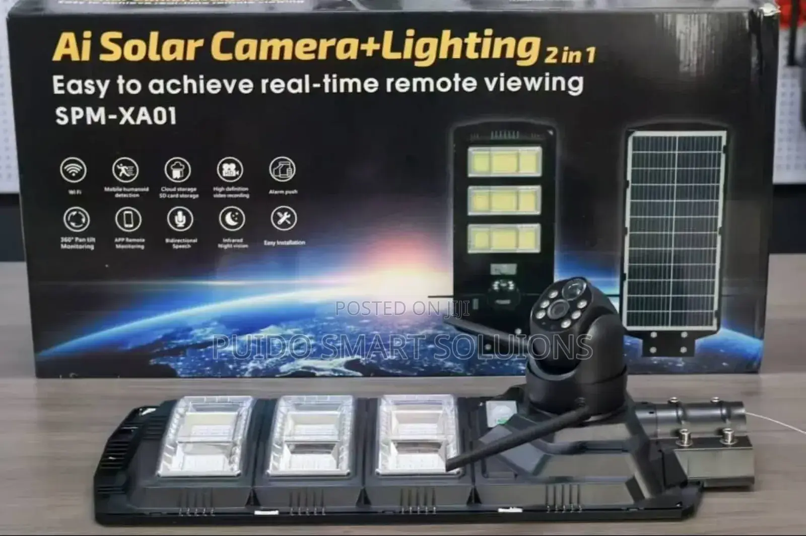 Ai 450w Solar Street Light With PTZ Camera
