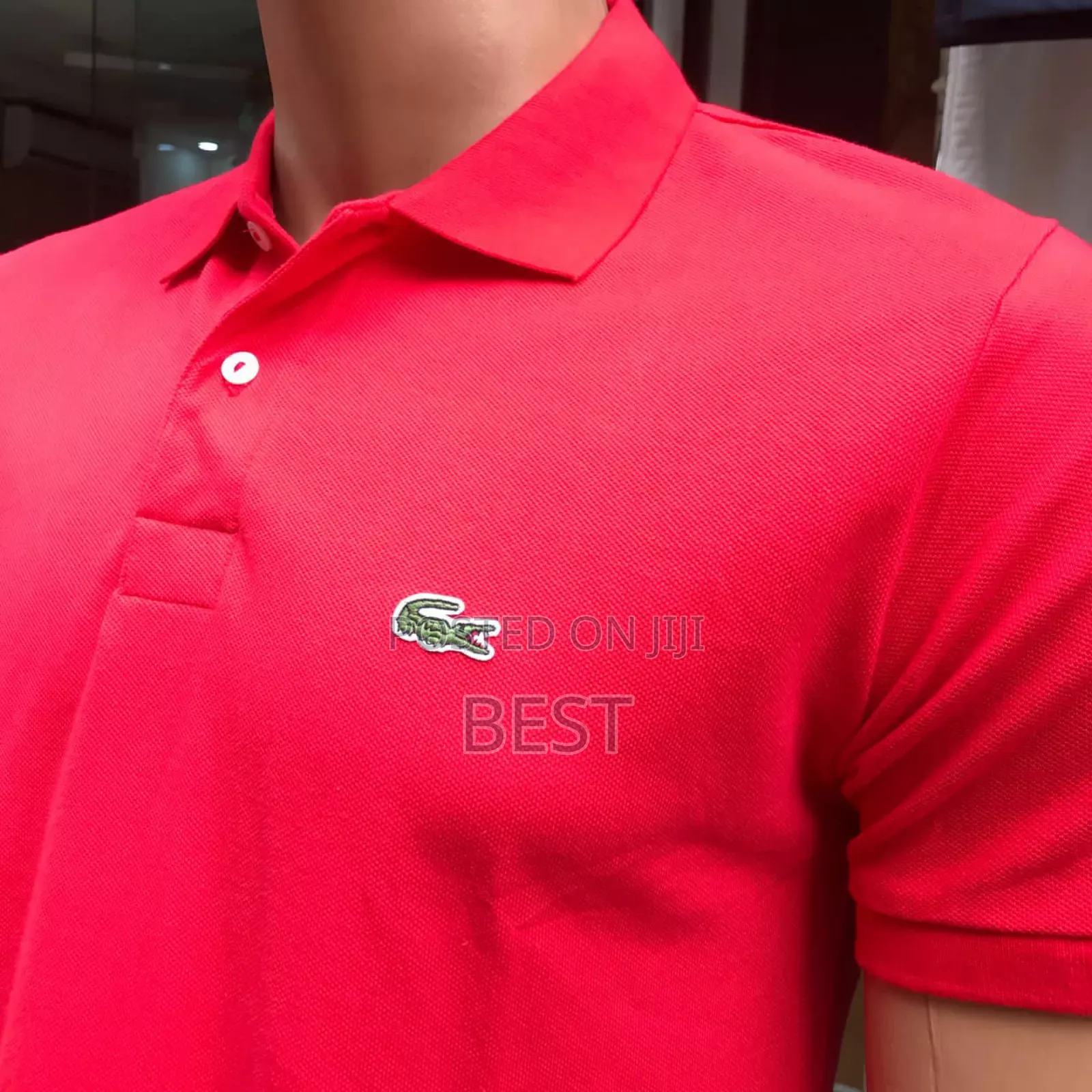 High Quality Collar Neck Original Lacoste Polo Avl In 7 Col