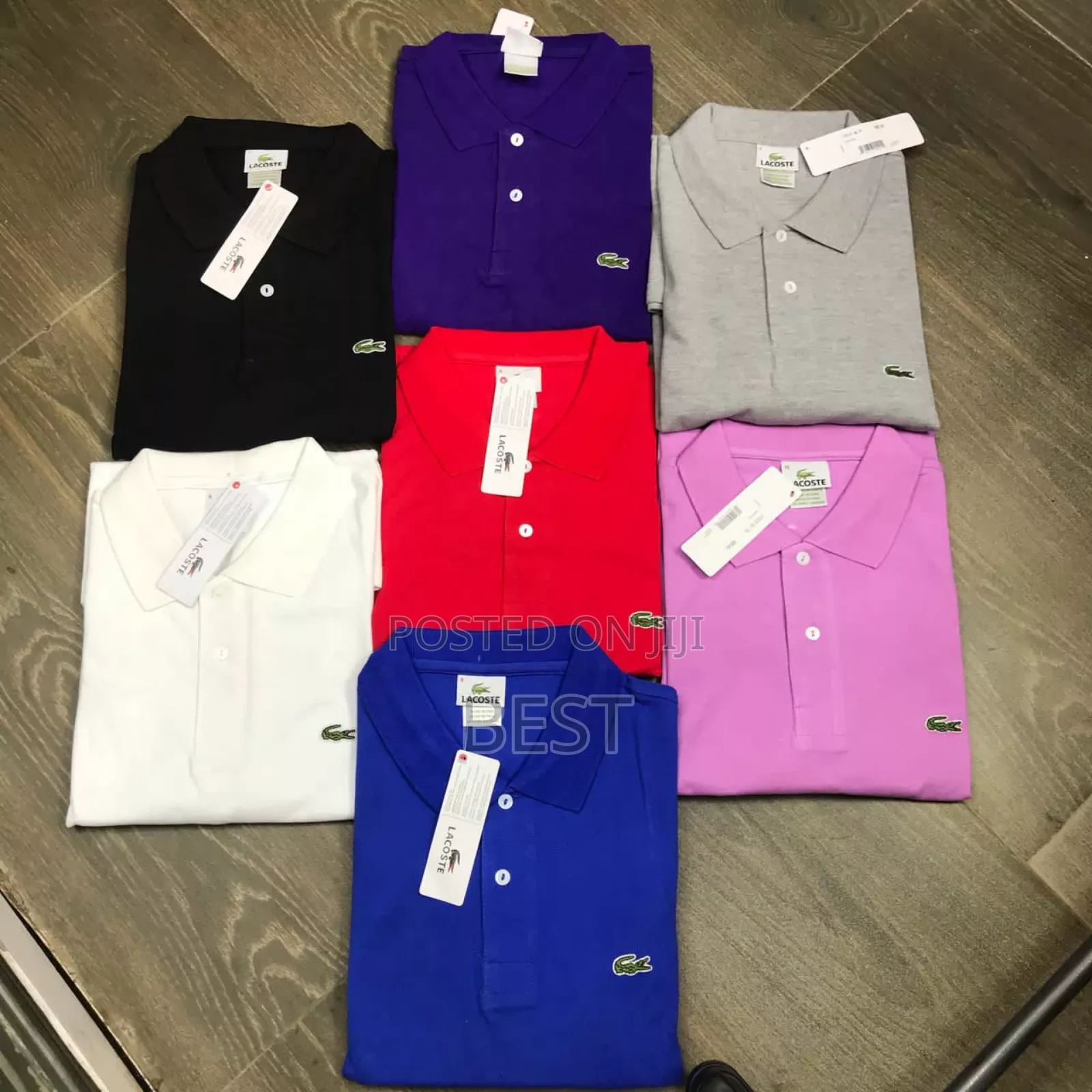 High Quality Collar Neck Original Lacoste Polo Avl In 7 Col