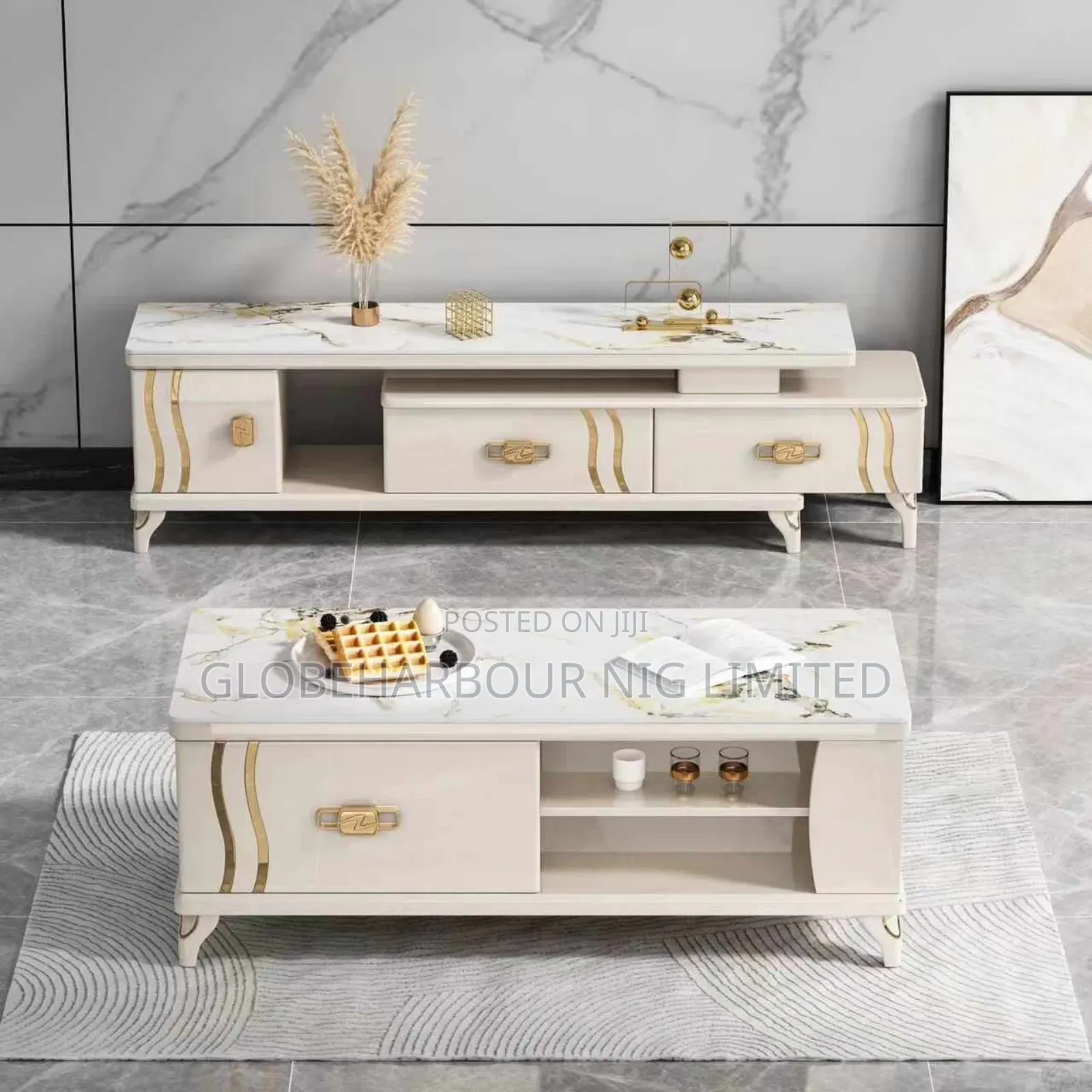 Luxury Executive Center Table With Tv Stand