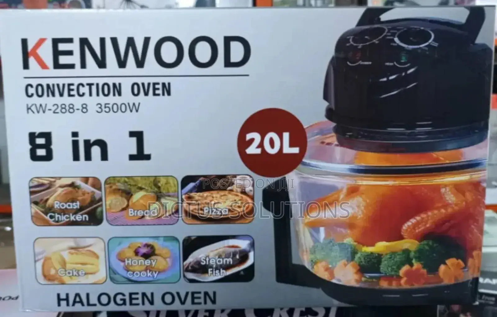 20 Liters 8 In1 Multipurpose Kenwood Convection Halogen Oven