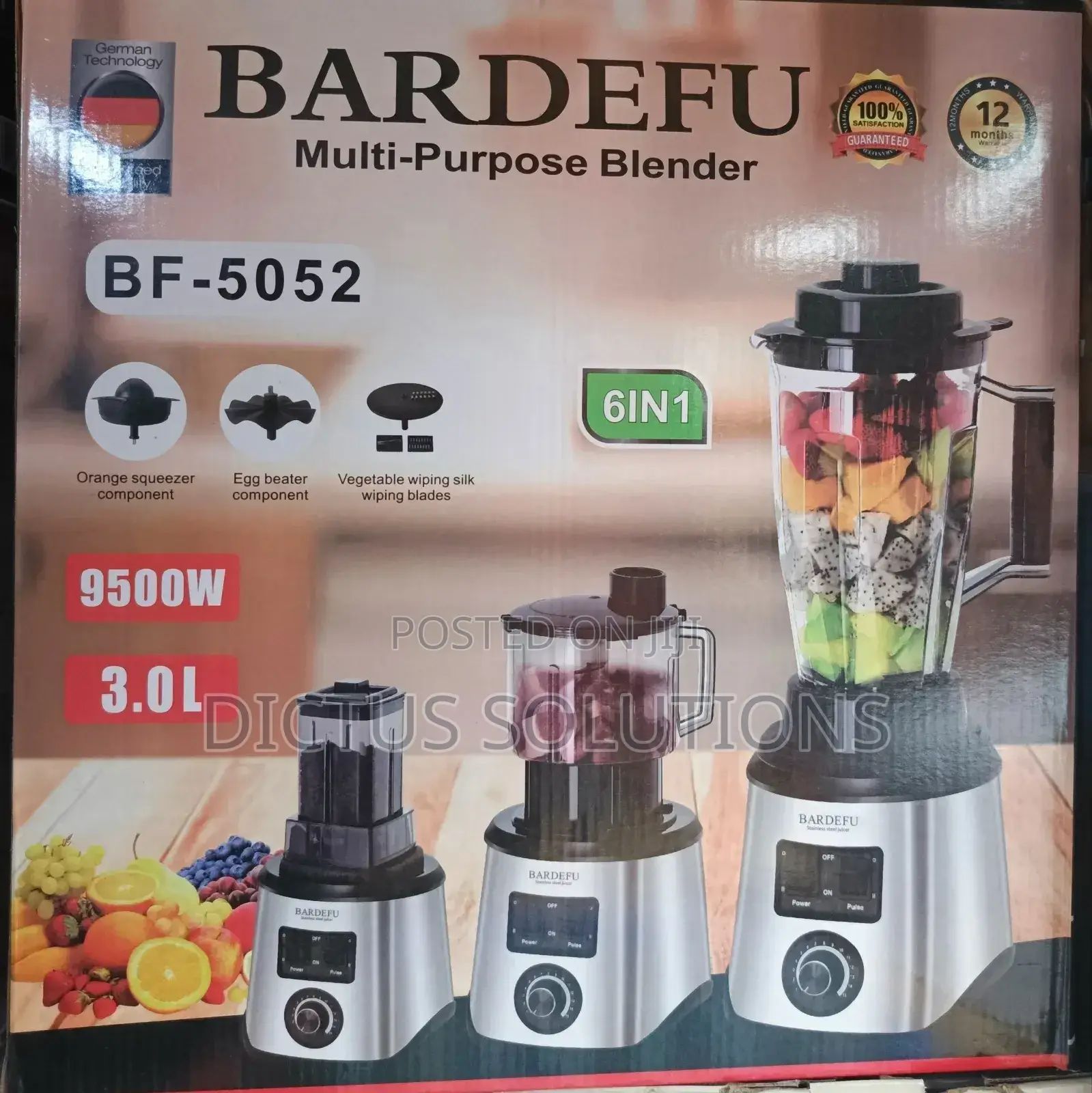 6 in 1 Bardefu Multipurpose Blender