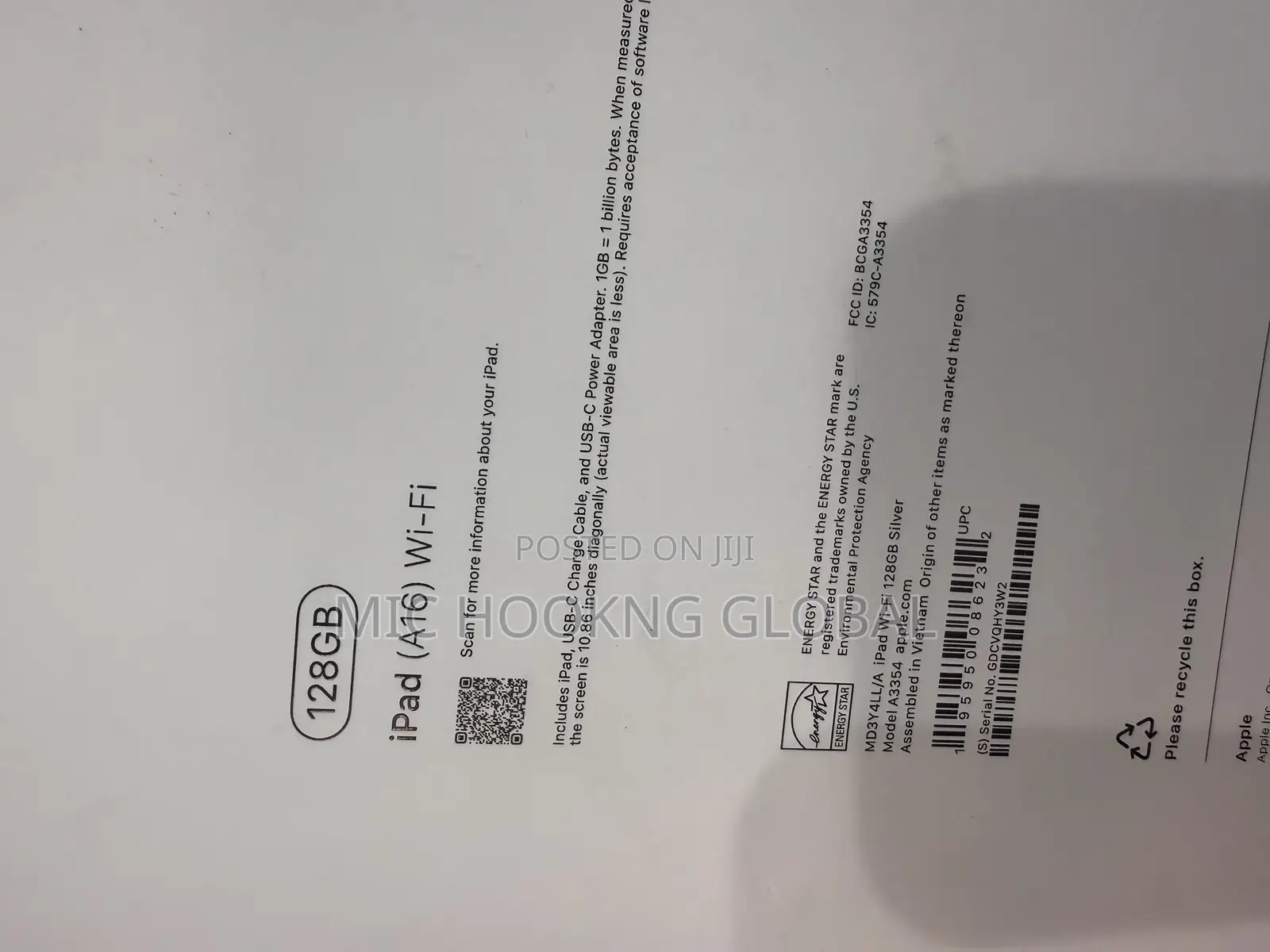 New Apple iPad (2025) 128 GB Silver