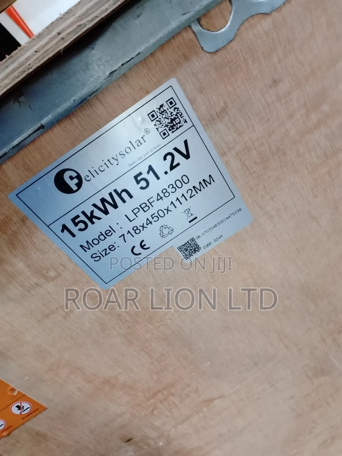 15kwh Felicity Lithium Battery