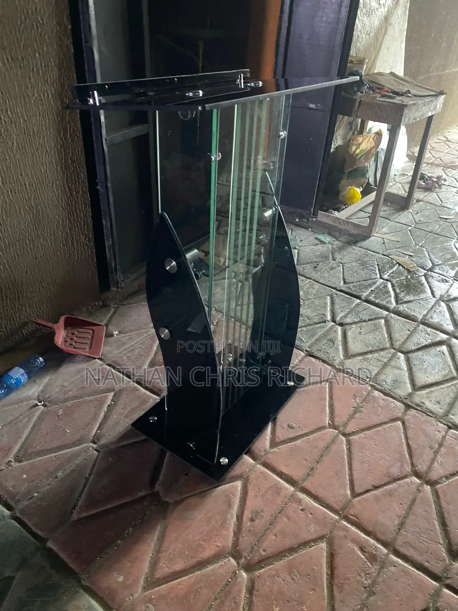 In All Honesty Stand Glass Pulpit