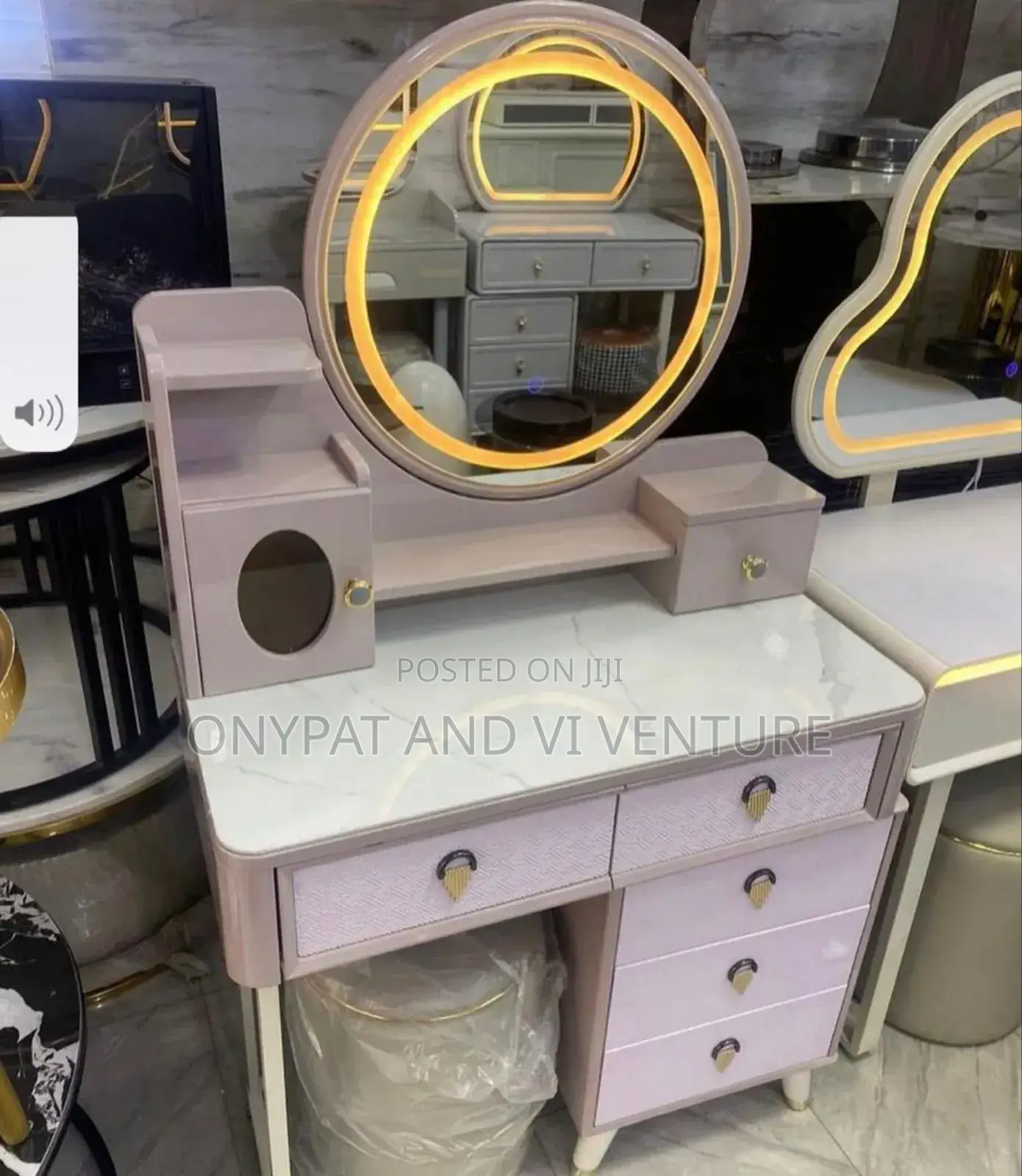 Make Up Table and Mirror Set