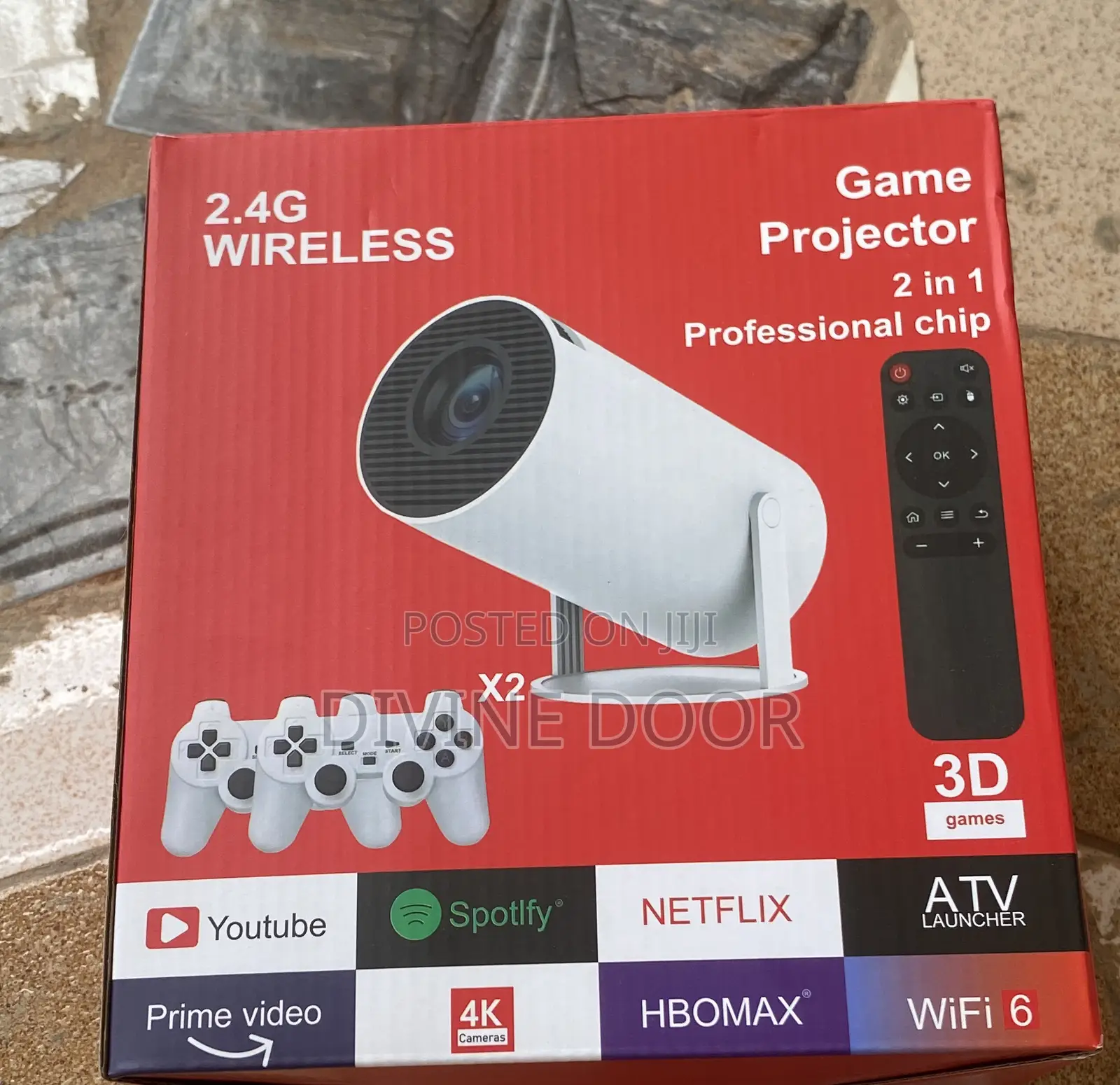 Wireless Gaming Projector for Netflix Nd Wifi