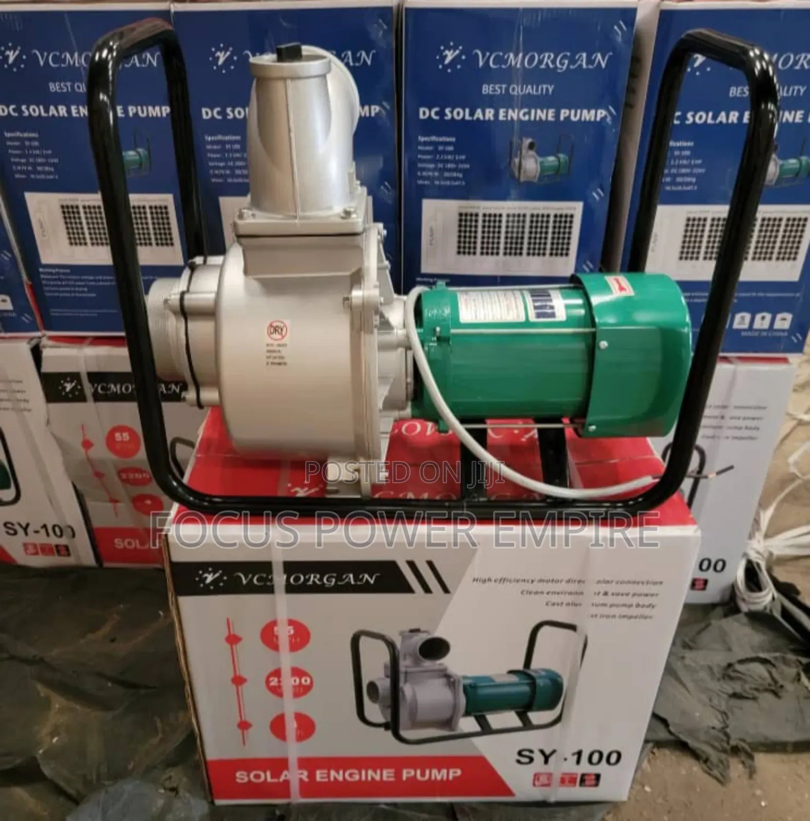 Original 4inche Sy.100 Solar Engine Waterpump Can With Panel