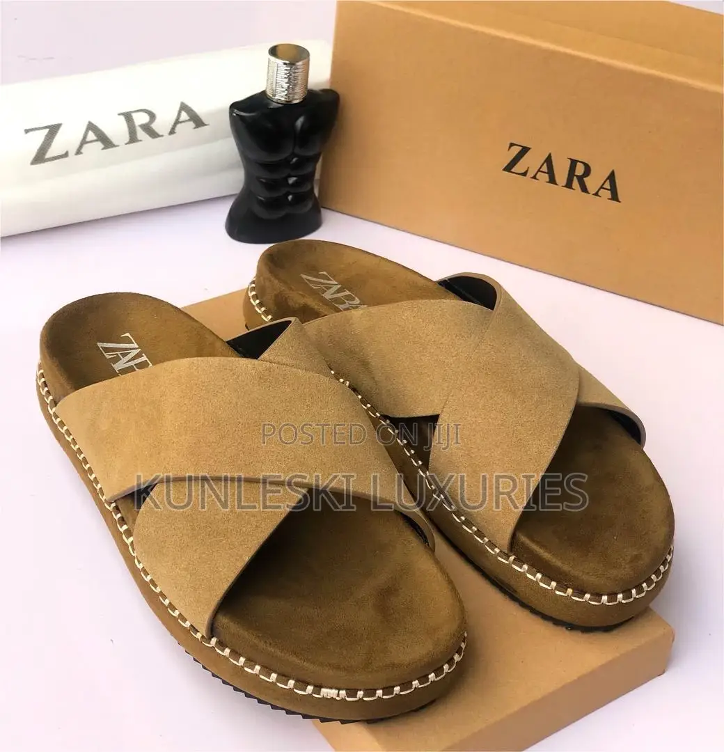 Original Zara Cross Suede Slippers in 3 Colorways