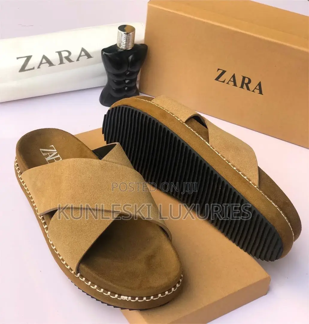 Original Zara Cross Suede Slippers in 3 Colorways