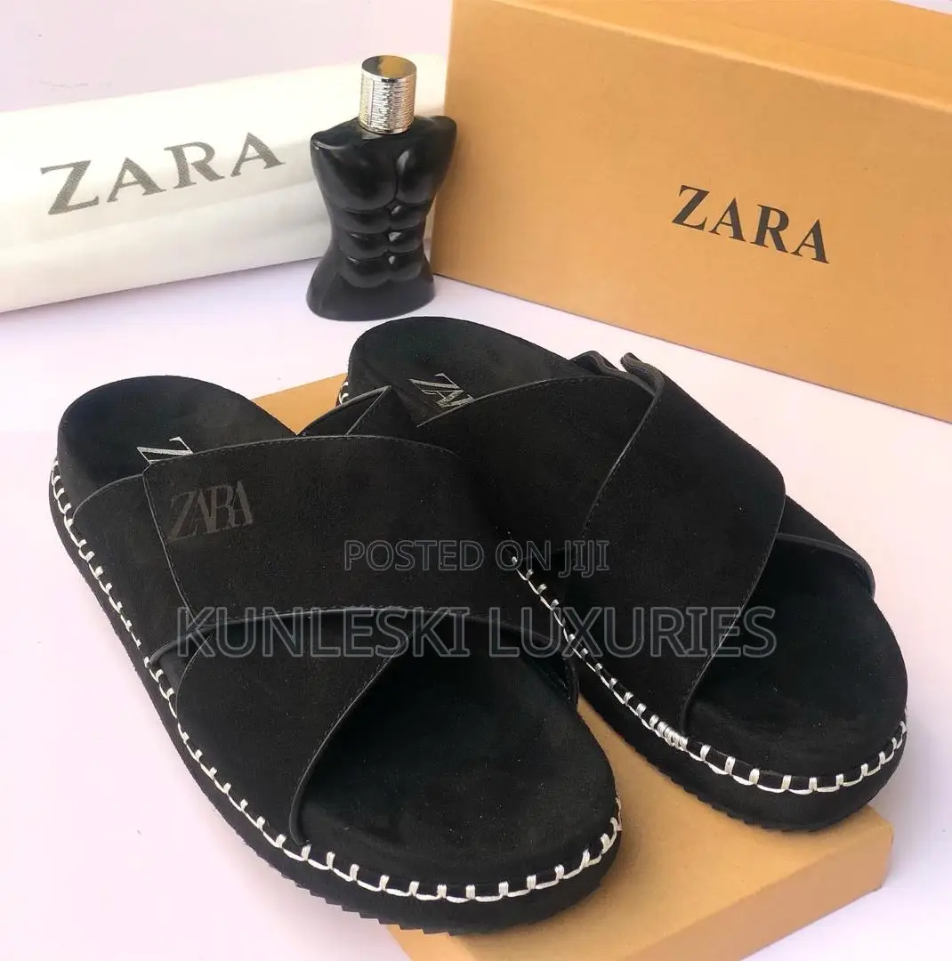 Original Zara Cross Suede Slippers in 3 Colorways
