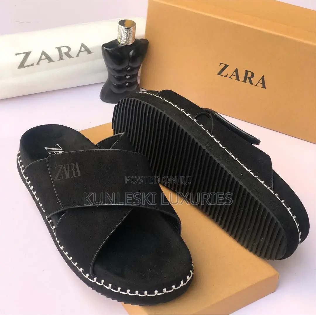 Original Zara Cross Suede Slippers in 3 Colorways