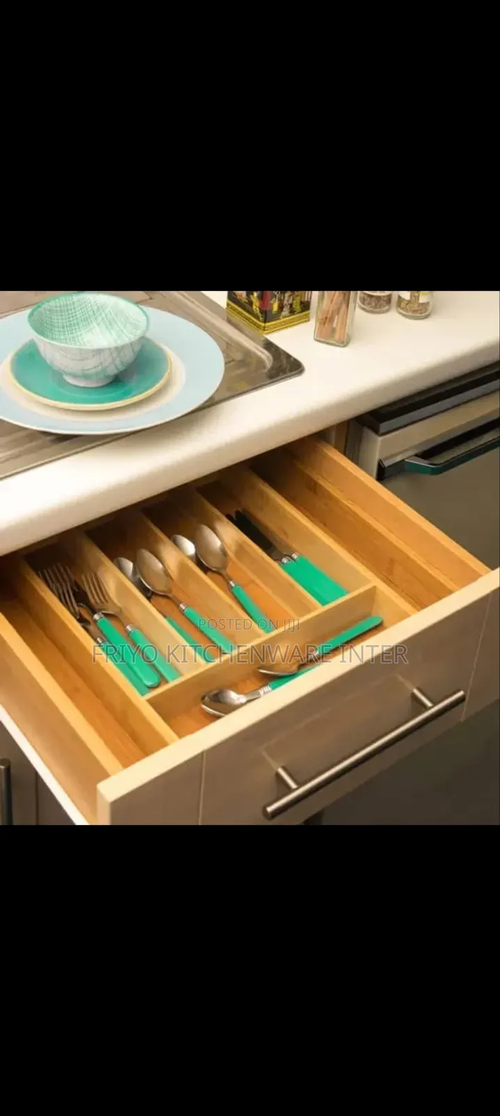 Wooden Cutlery Holder