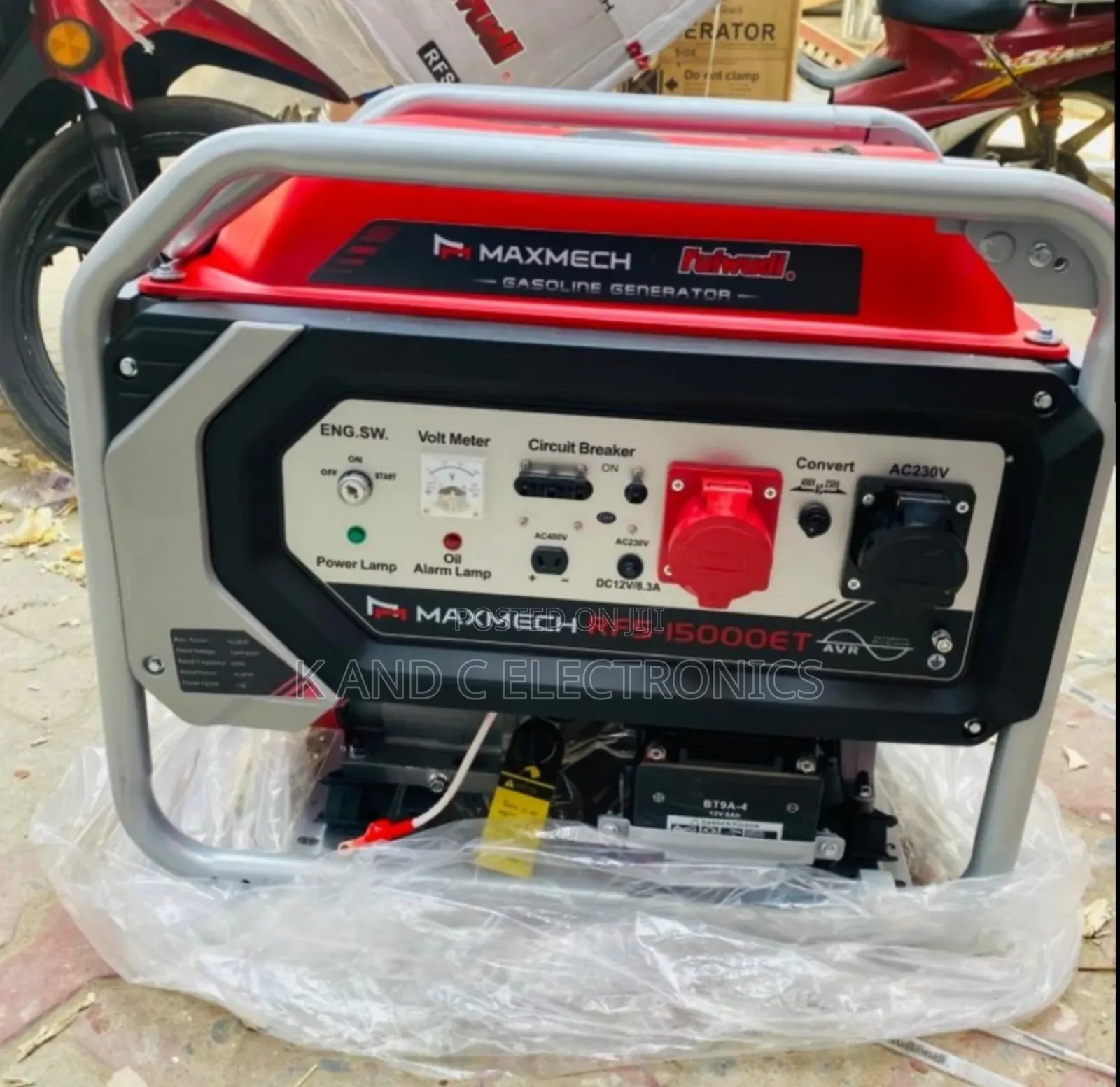 Maxmech 12.5kva 3 Face Petrol Generator
