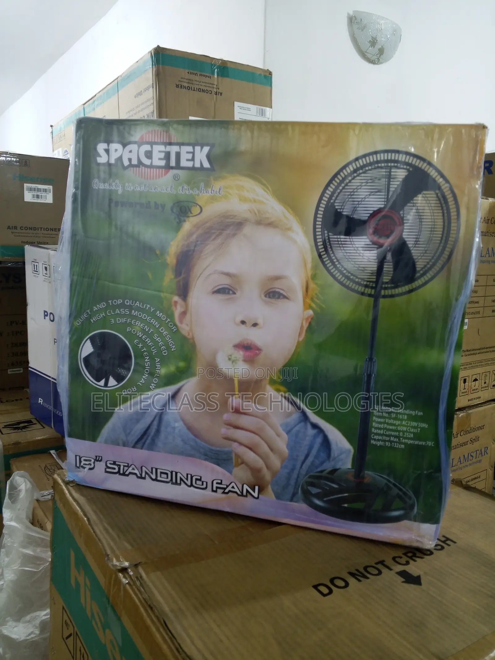 Spacetex 18inches Standing Fan With Coper Motor