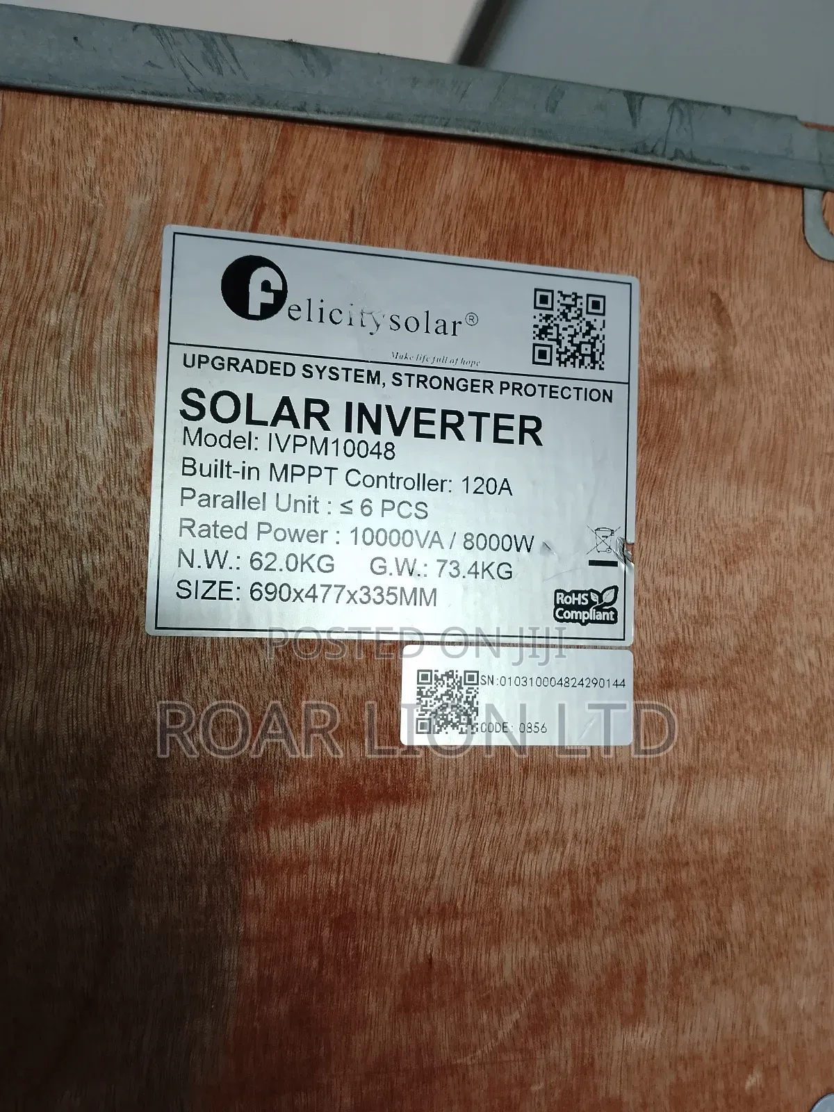 Felicity Inverter 10kva Ivem Transformer Hybrid
