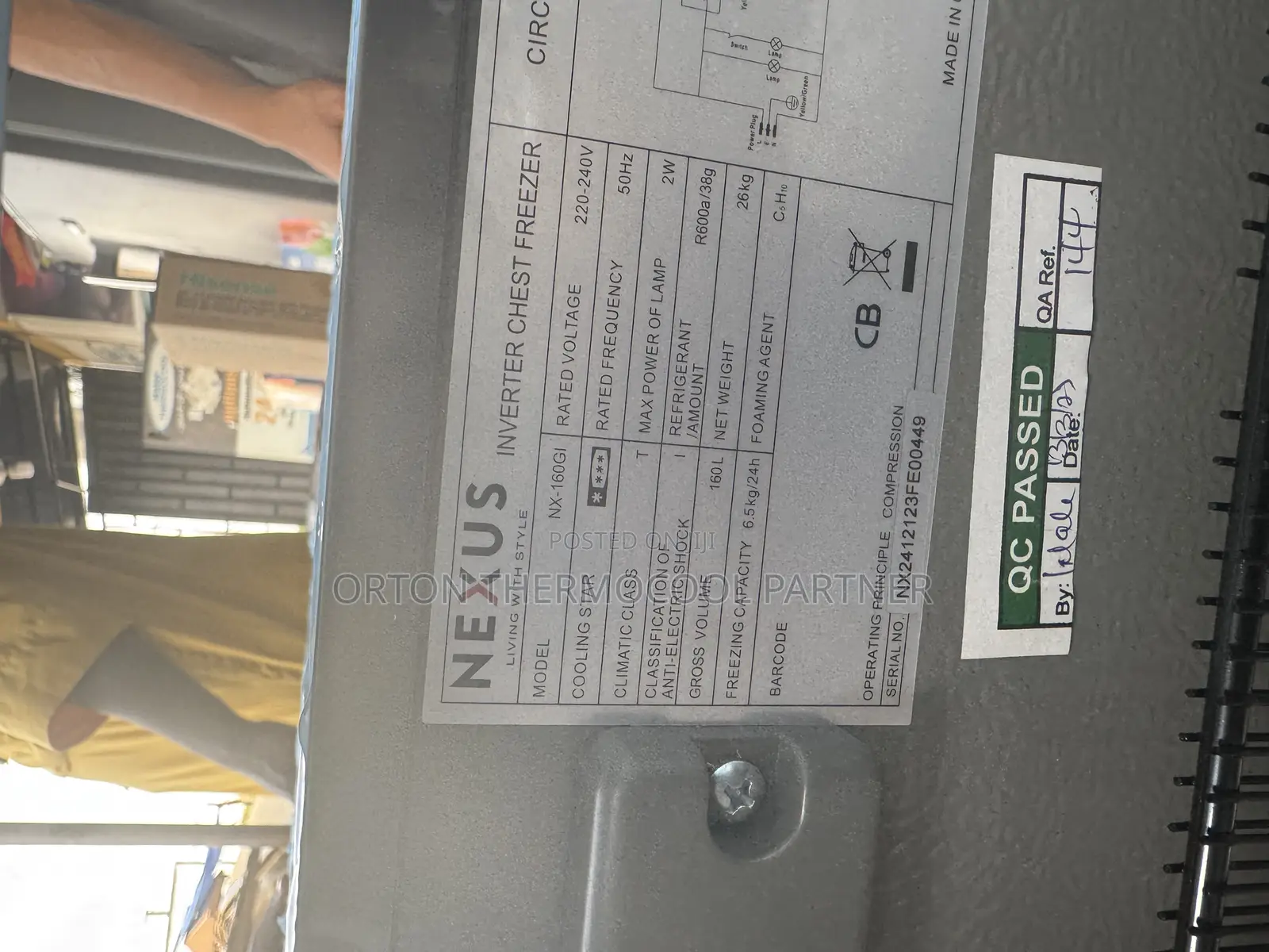 Nexus Inverter Freezer 160l