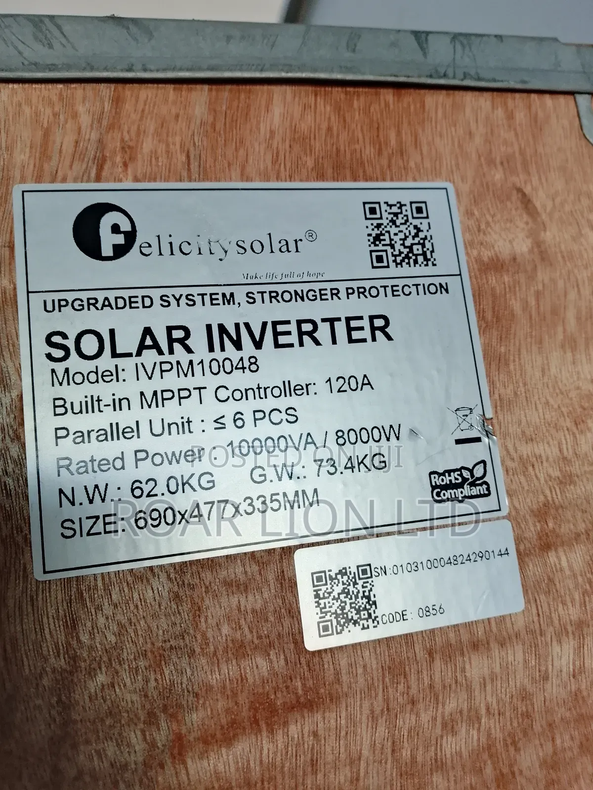 Felicity Inverter 10kva Ivem Transformer Hybrid