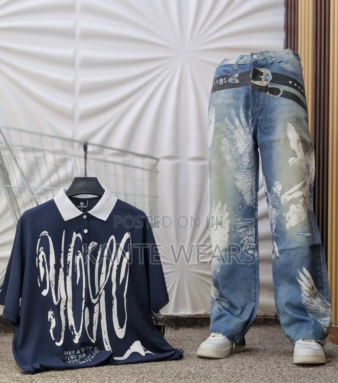 Top Notch Jean “ X” Collar Polo