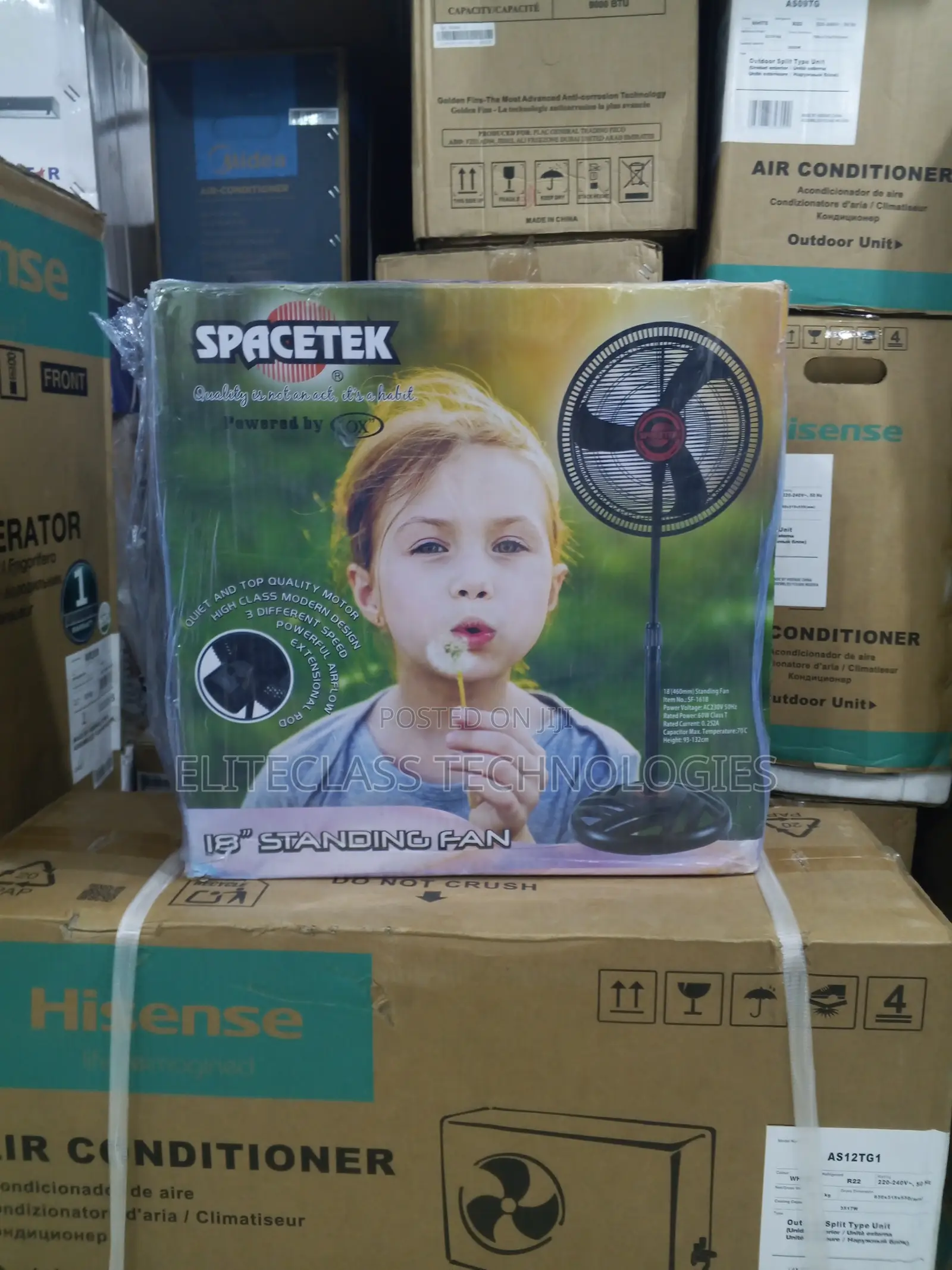 Summer Breeze Spacetek 18inches Standing Fan