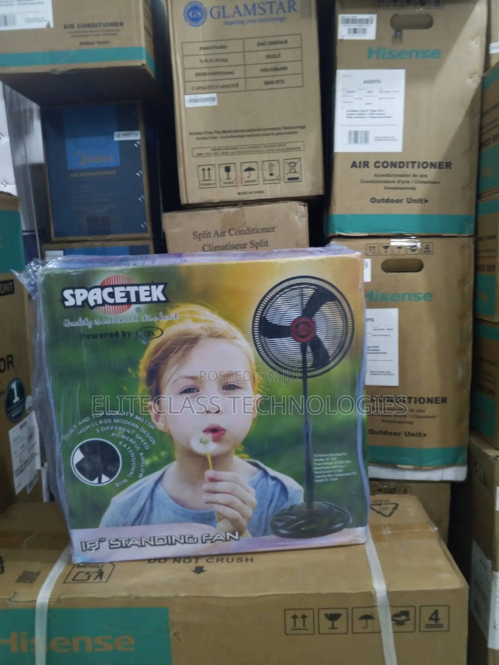 Branded Spacetek 18inches Standing Fan