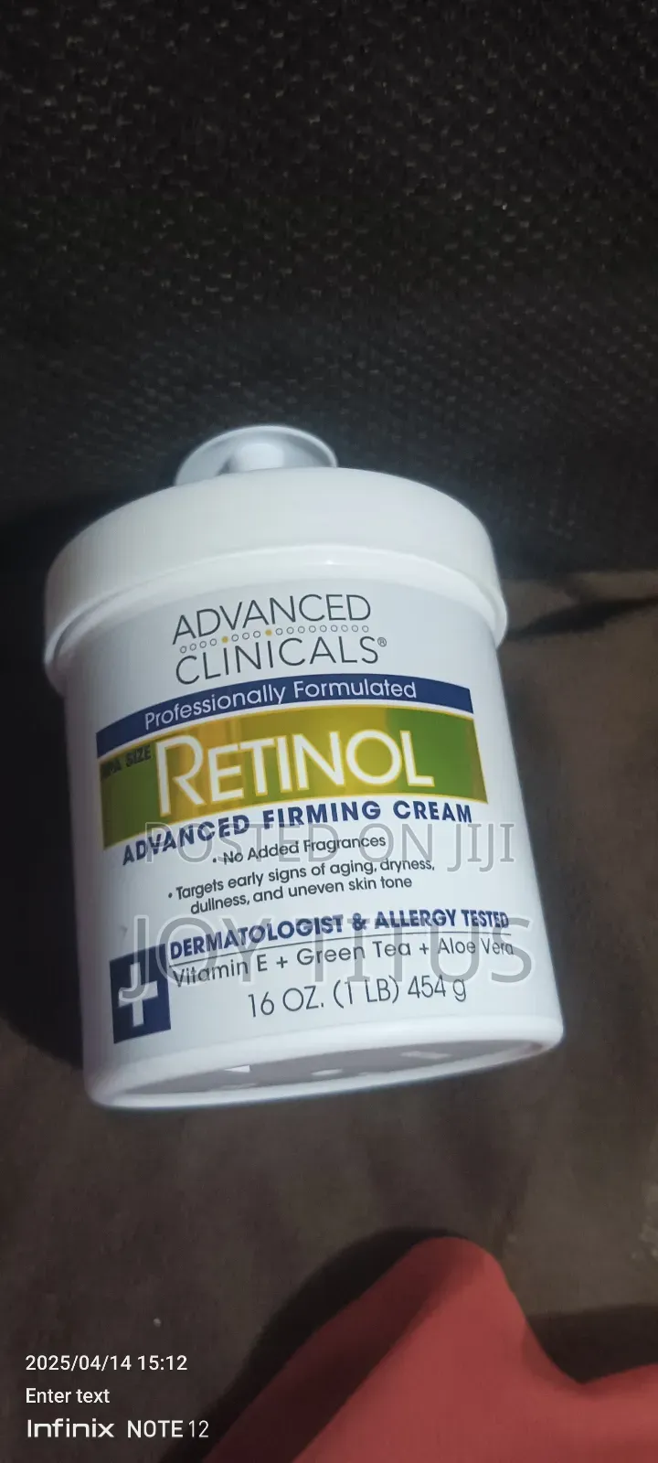 Advance Clinicals Retinol 454g