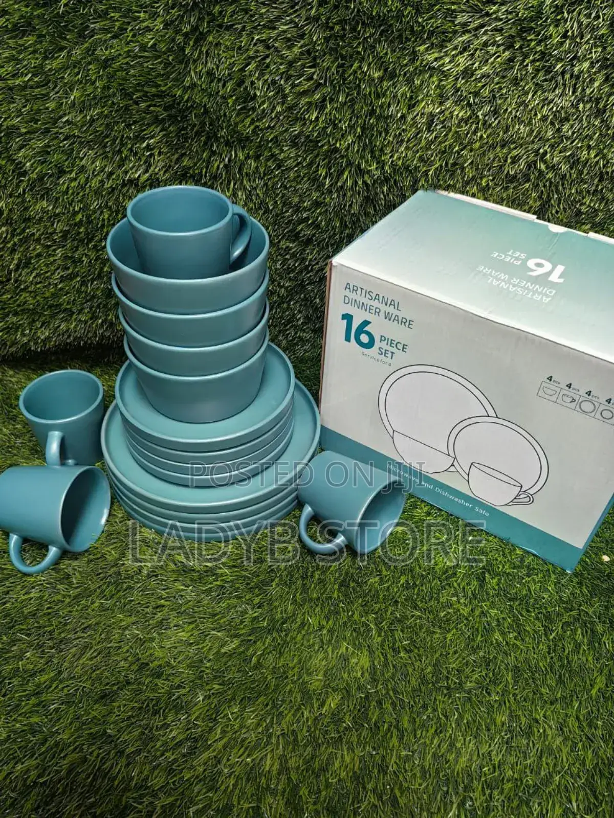 16pc Stoneware Dinner Set
