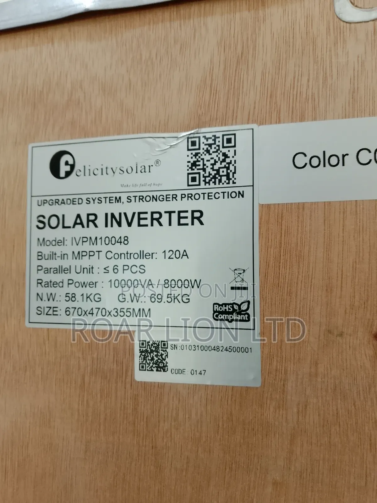 Felicity Inverter 10kva Ivem Transformer Hybrid