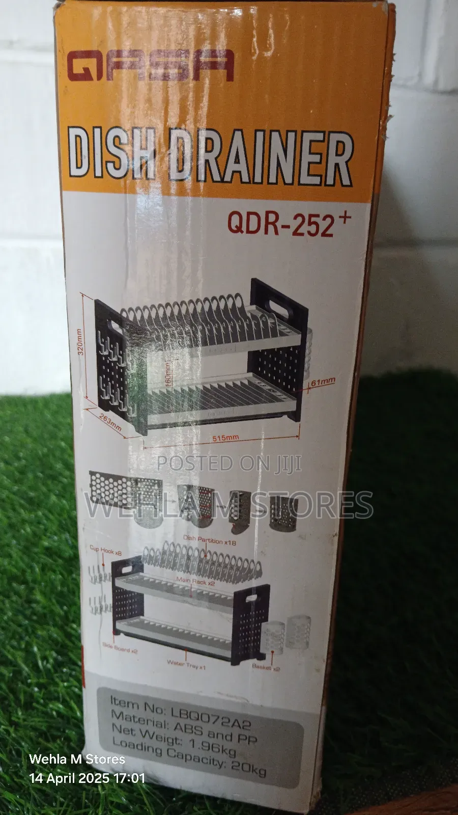 Qasa Dish Drainer - QDR-252+