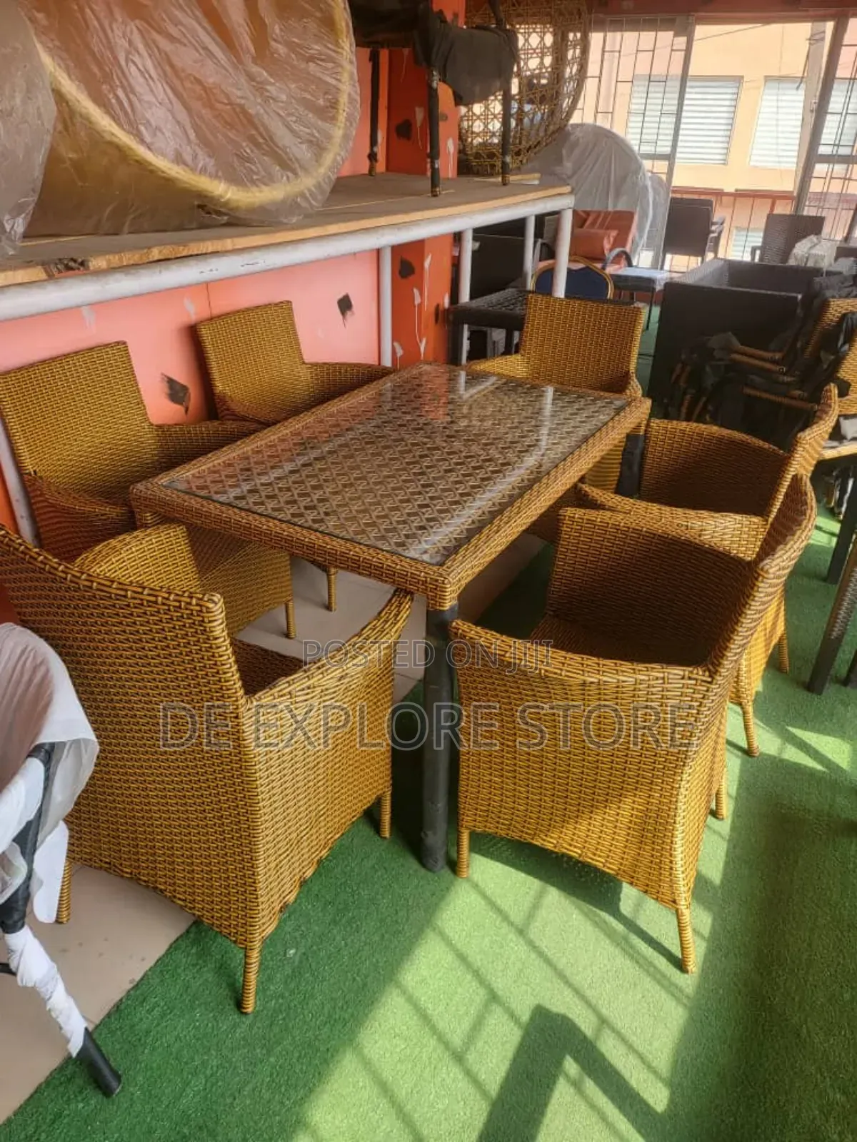 Six Seater Outdoor Chairs With Table