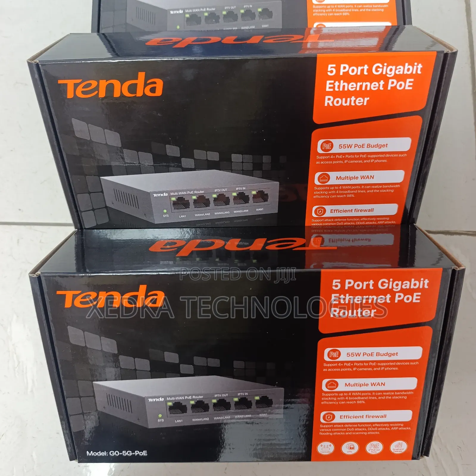 Tenda 5-Port Gigabit Poe Router and Ap Controller
