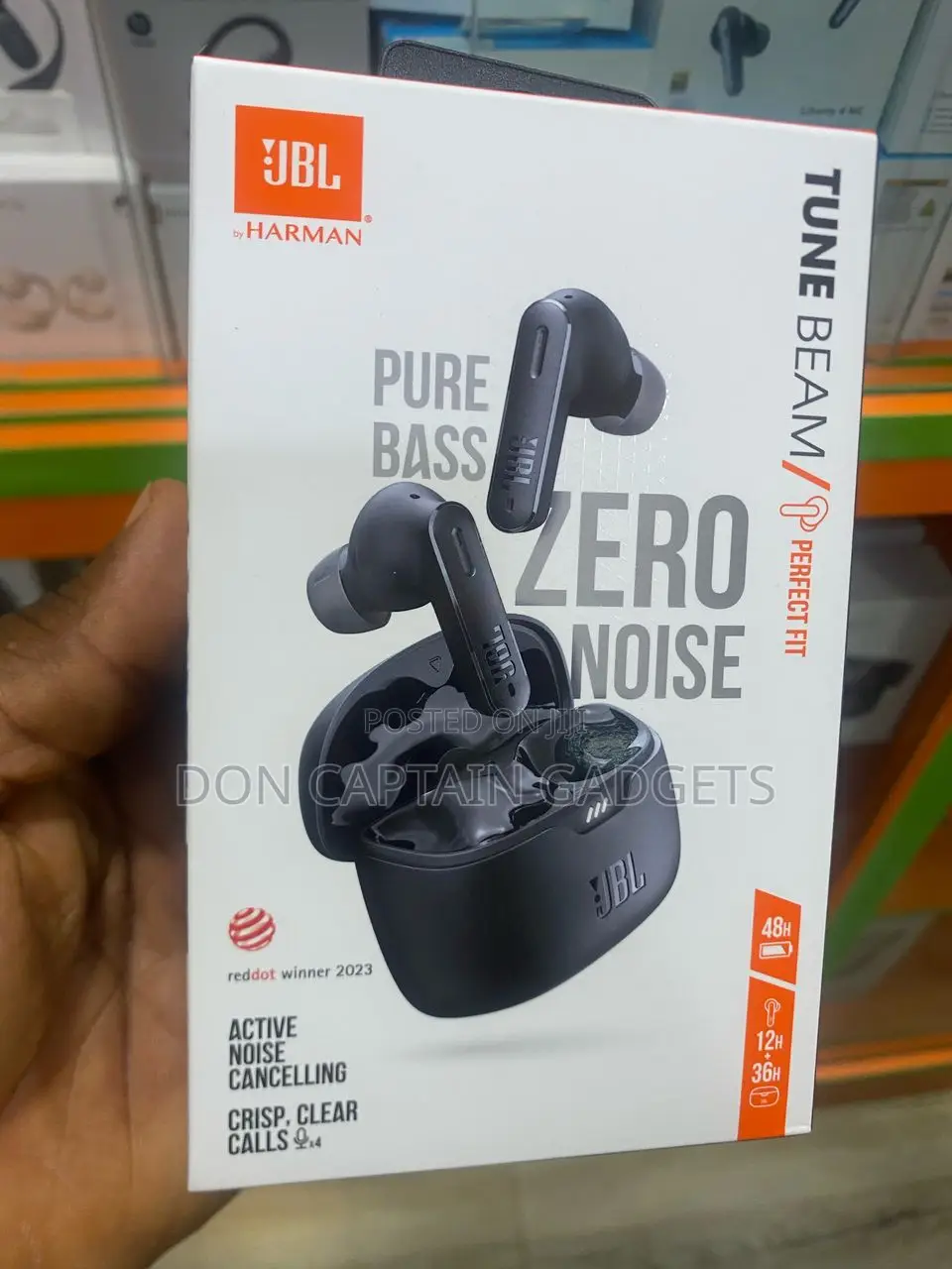 JBL Tune Beam Perfect Fit Anc Wireless Earbuds