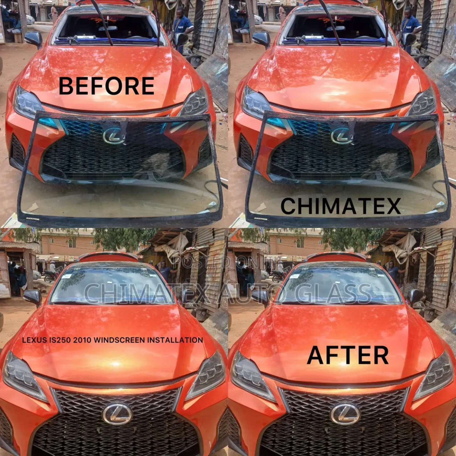 Lexus Is250 2010 Windscreen Installation We Deliver Instal