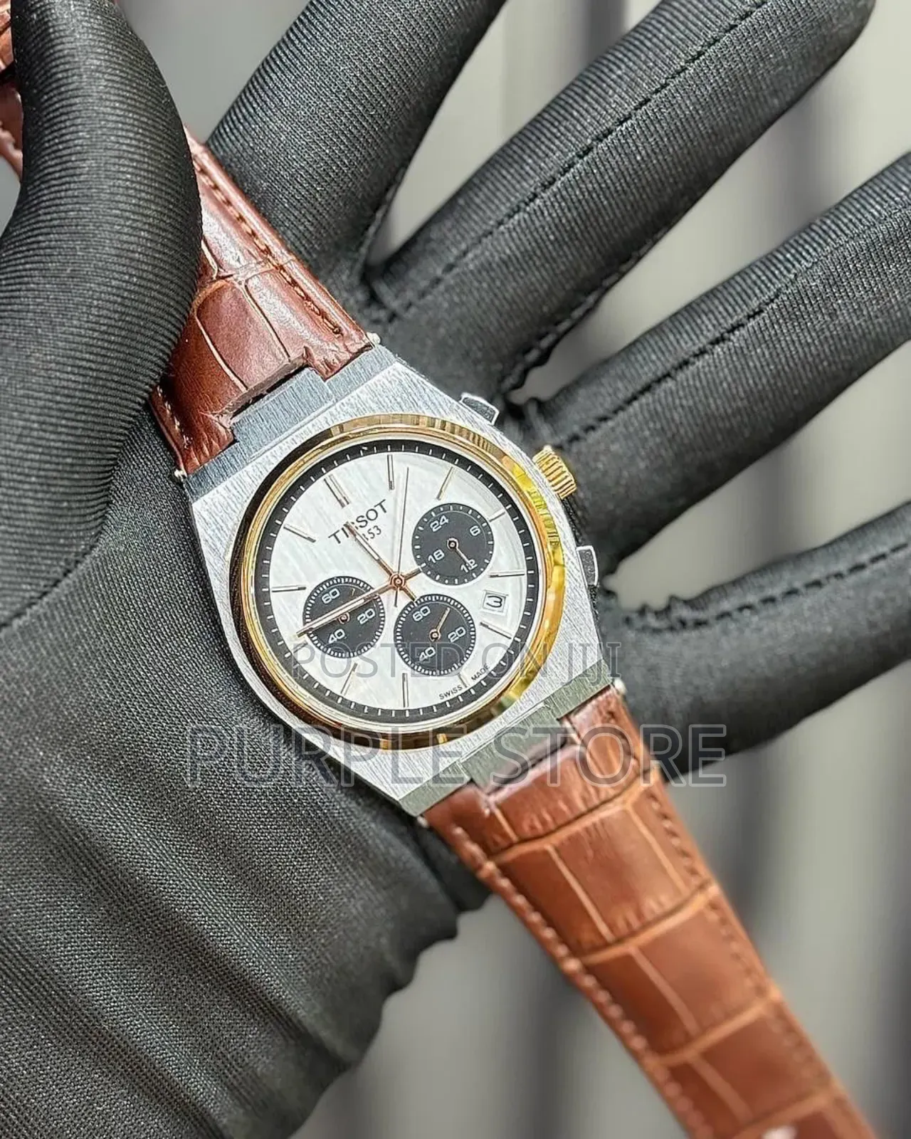 Tissot Chronograph  Brown  Leather 
