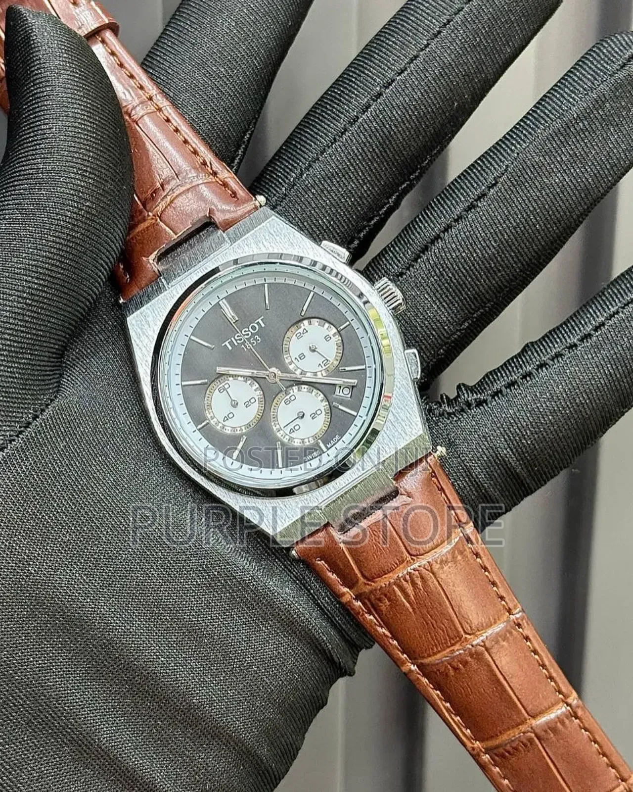 Tissot Chronograph  Brown  Leather 
