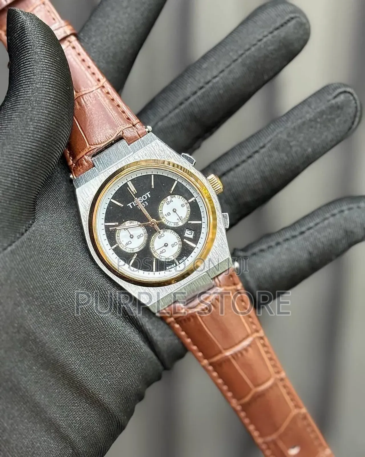 Tissot Chronograph  Brown  Leather 
