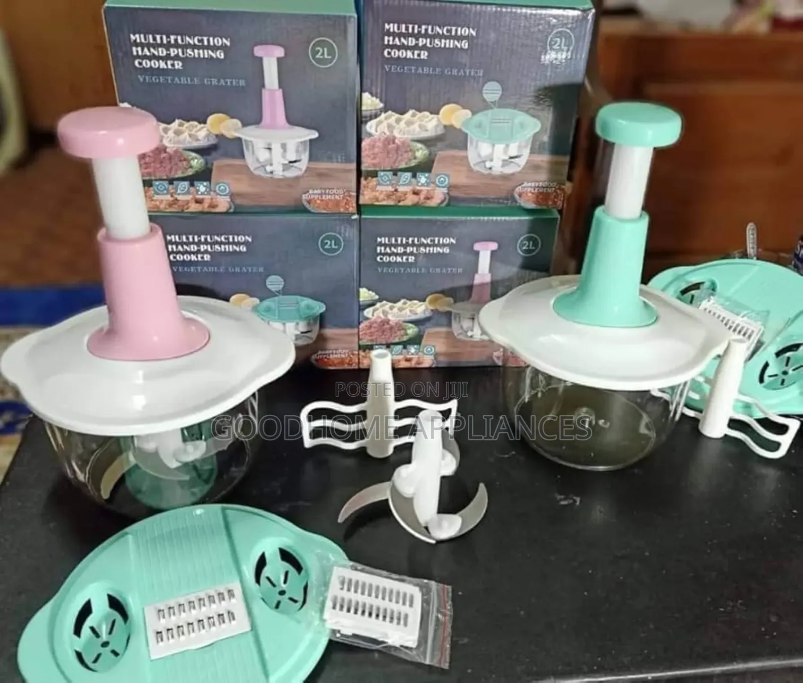 2l Hand Pat Food Chopper With Accessories