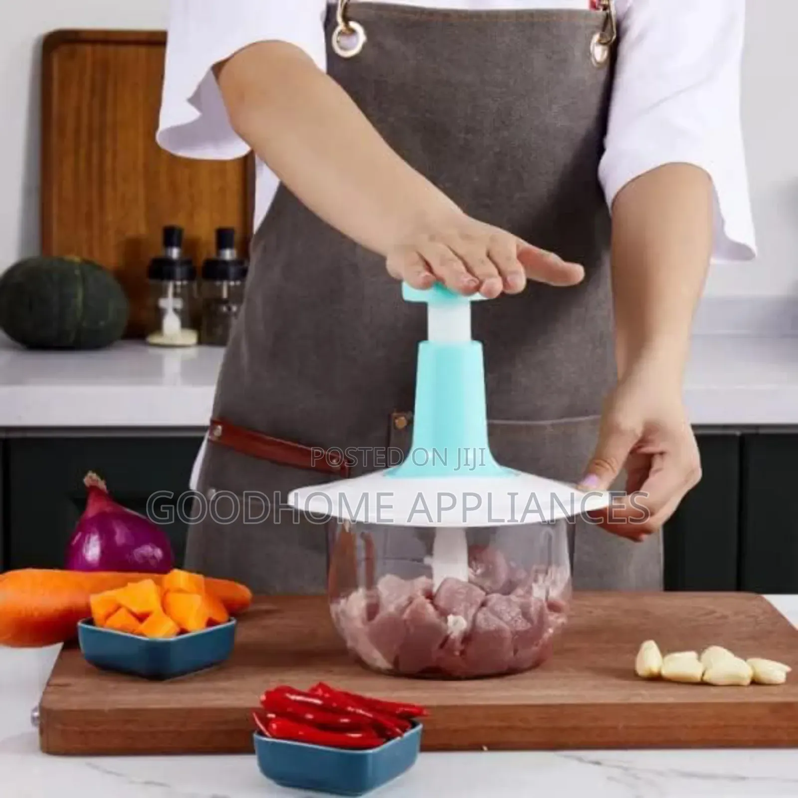 2l Hand Pat Food Chopper With Accessories