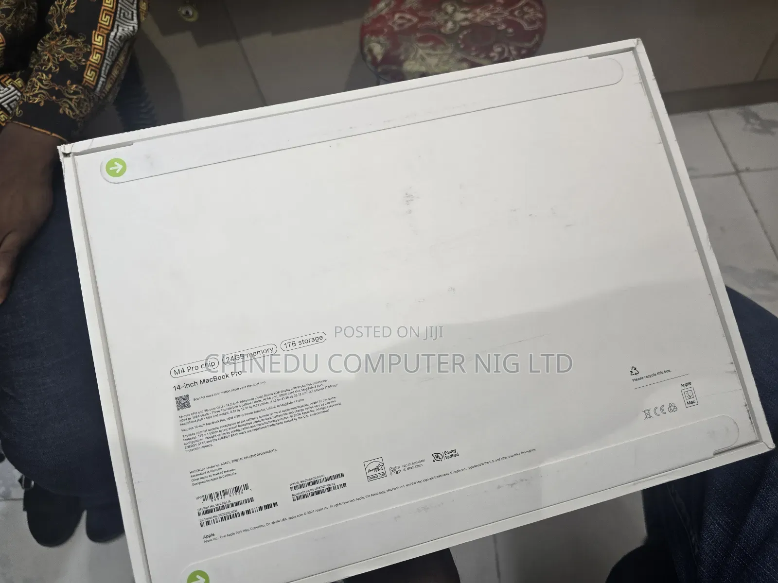 New Laptop Apple MacBook Pro 24GB Apple M4 Pro SSD 1T