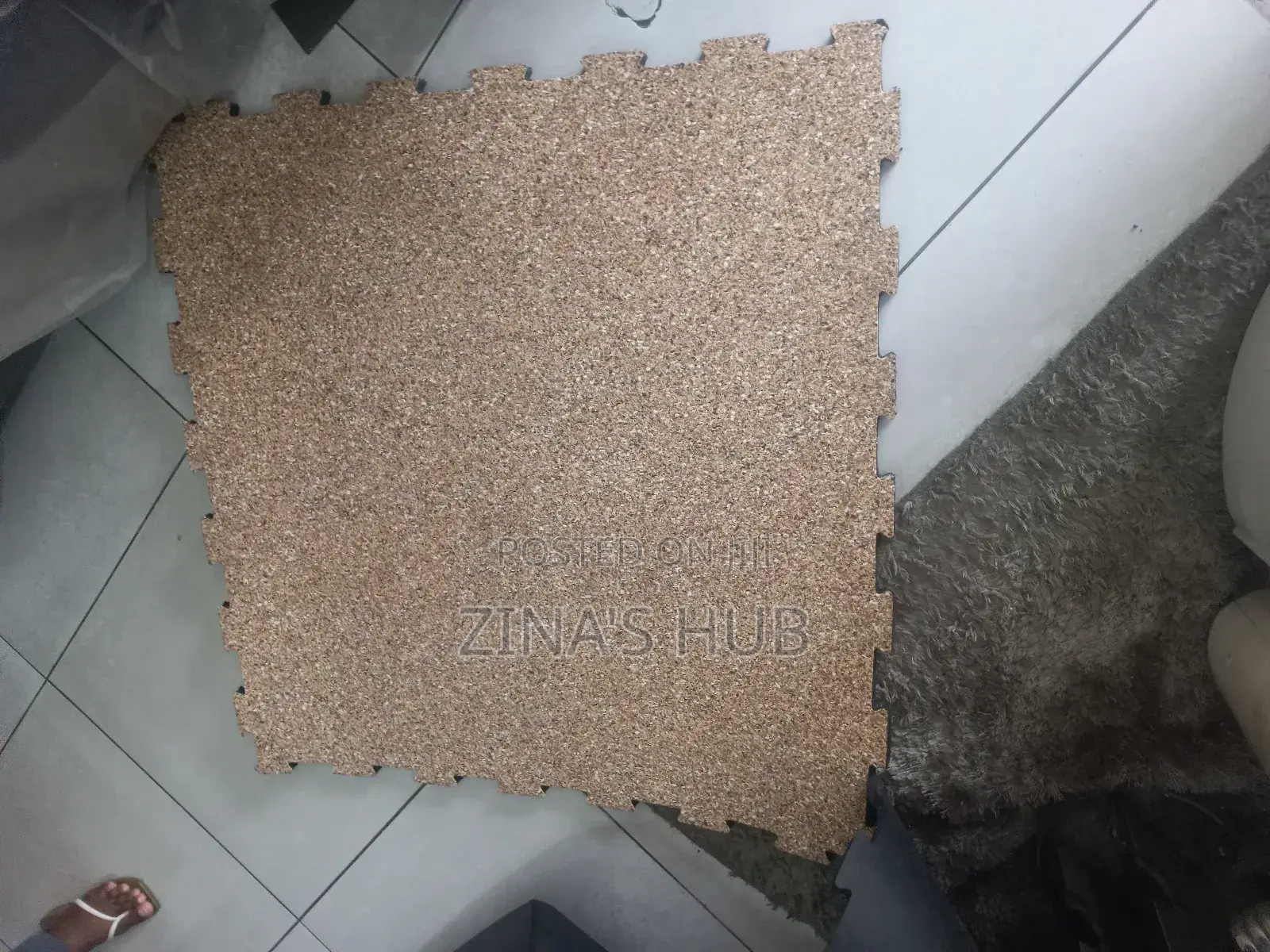 Wooden Color 20mm Rubber Mat