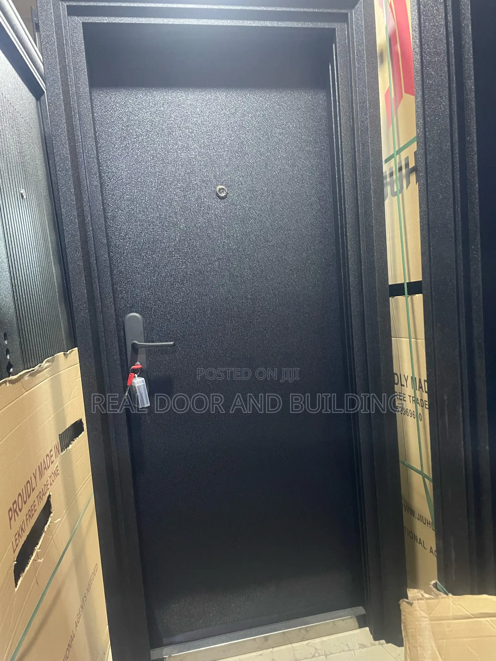 German Black Steel Door