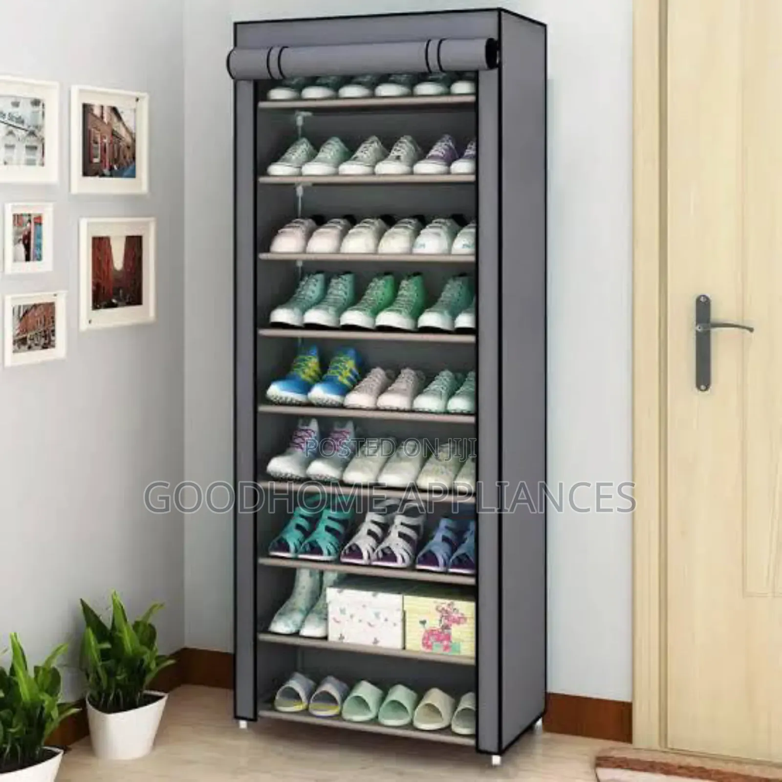10 Layers Covered Shoe Rack