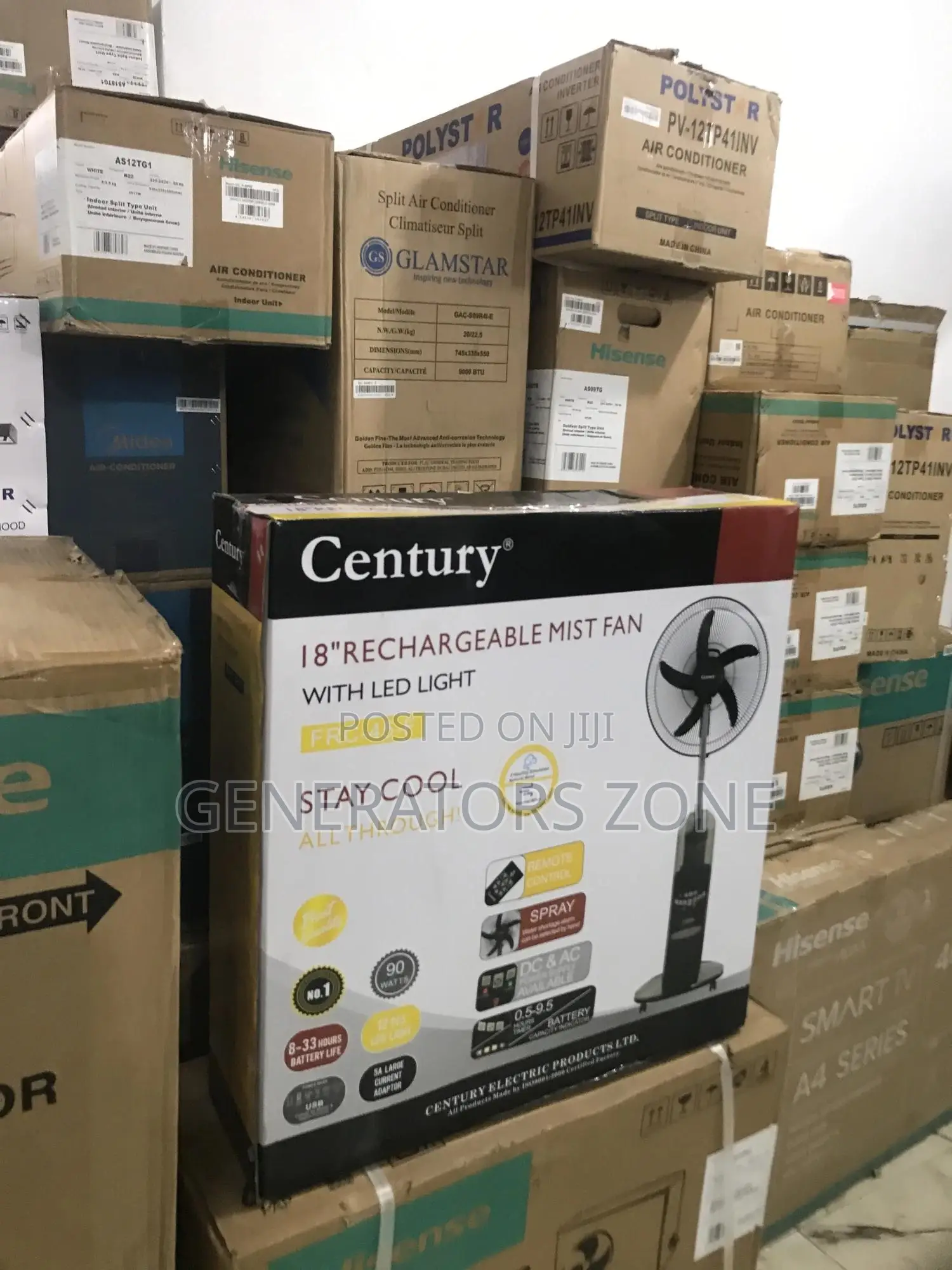 "Adjustable Comfort: The Versatile Century Mist Fan"
